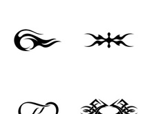 Tribal tattoos. Art tribal tattoo. Vector sketch of a tattoo. Idea for design