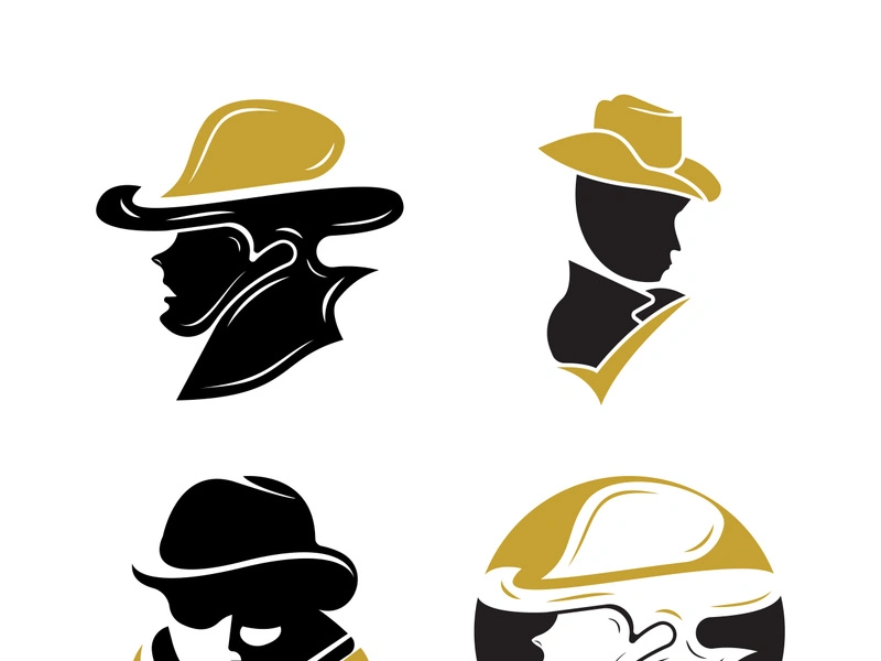 Gentleman icon vector fashion boutique and design symbol template logo