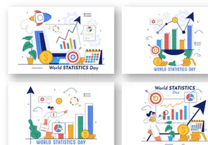 10 World Statistics Day Illustration