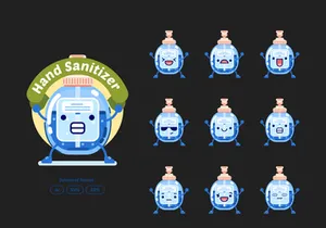 Hand Sanitizer Character