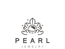 Pearl Shell or jewelry logo elegant and luxury beauty and fashion