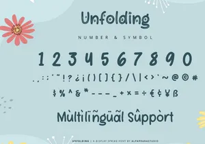 Unfolding - Decorative Display Font