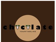 cocoa logo,cocoa bean,cocoa tree,cocoa branches and leaves,chocolate mix on white background,vintage,modern,simple,minimalist icon illustration template design vector