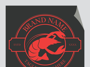 Vintage lobster logo preview picture