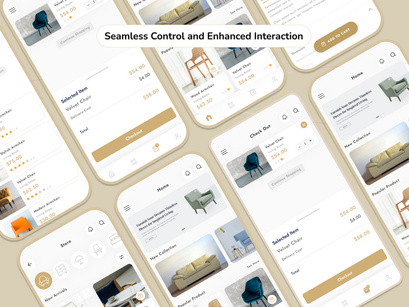 Furniture E-commerce Mobile App UI Design