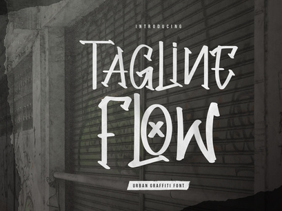 Tagline Flow | Urban Graffiti Font