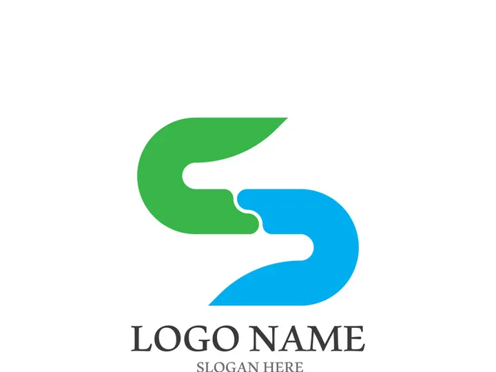 S letter creative icon logo design elegant vector illustration