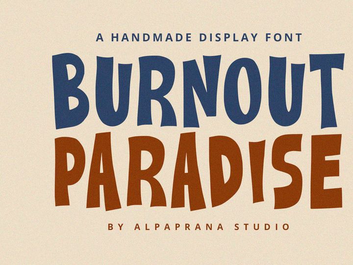 Burnout Paradise - Display Font