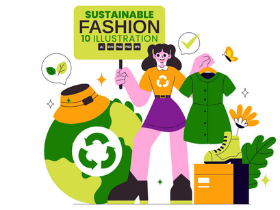 10 Sustainable Fashion Illustration