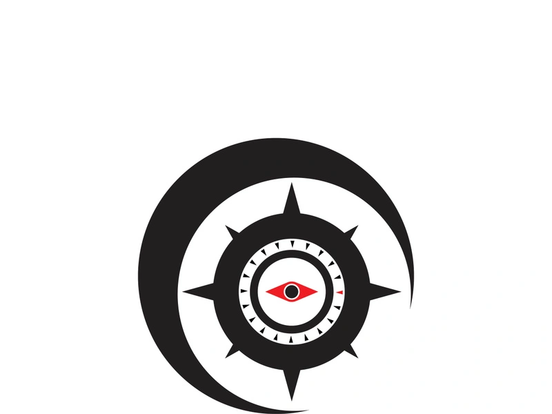 Compass logo template vector icon illustration design