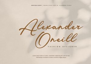 Verified Script - Rough Script Font