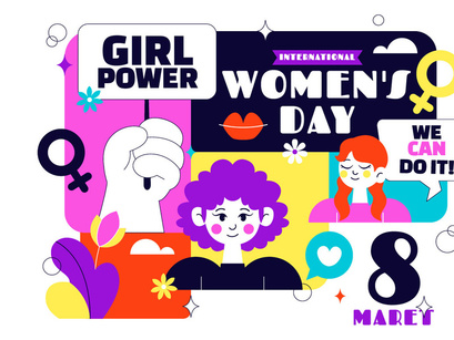 10 International Women's Day Illustration