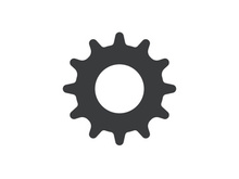 Gear icon logo vector