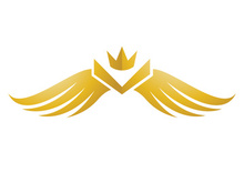 Wing bird logo vector