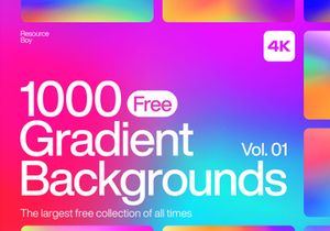 Free 1000 Gradient Backgrounds Vol. 01