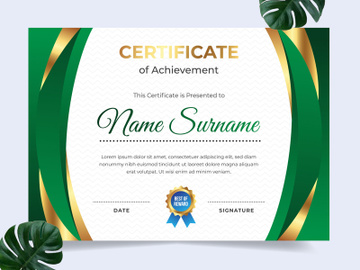 Modern certificate design template preview picture