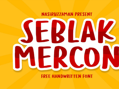 Seblak Mercon Font
