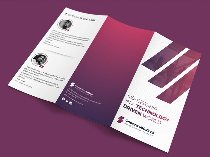 Trifold Brochure For Corporate Business