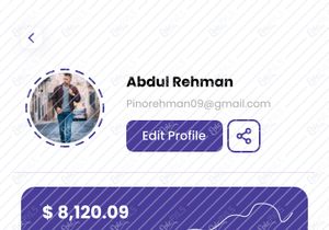 UI Desain Profil Mobile