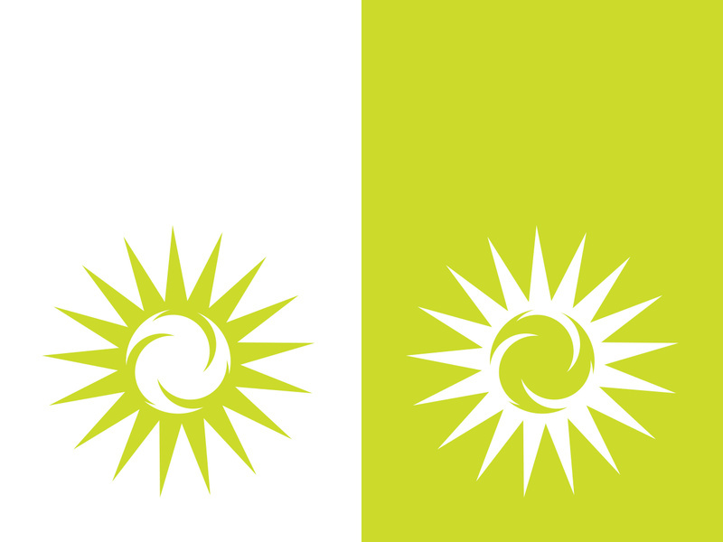 Sun vector illustration icon logo template design