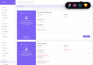 Forms Widgets Dashboard UI Kit