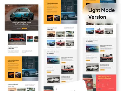 Coche Clasico - Classic Car Landing Page