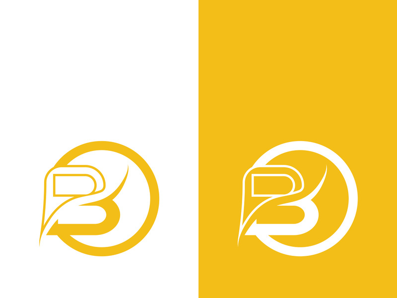 B letter logo template vector illustration
