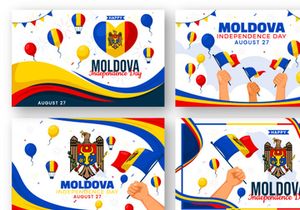 14 Moldova Independence Day Illustration