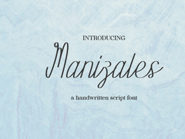 Manizales - Handwritten Font preview picture