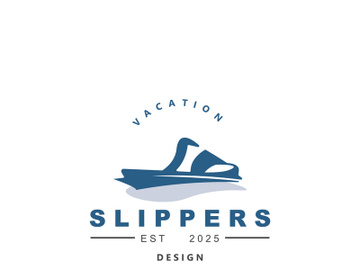 Slippers Logo creative Design vintage Concept Illustration Symbol Icon preview picture