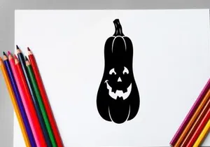 Calabaza de Halloween con cara de Jack-o'-Lantern para decoración de otoño