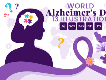 13 World Alzheimer's Day Illustration preview picture