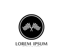 Race flag logo