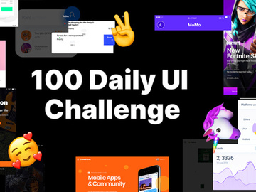 100 Daily UI Challenge: Big Collection of Elements preview picture