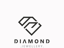 Diamond jewelry Logo, jewelry shop business identity, emblem, creative design