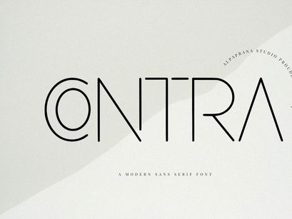 Contra - Modern Sans Serif Font