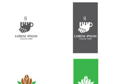 Coffee bean logo design.