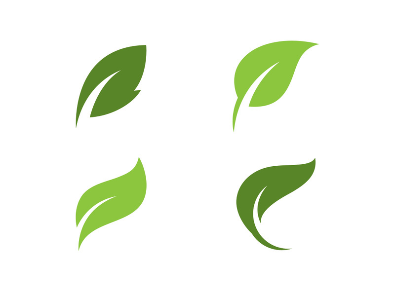 green leaf nature element ecology vector design