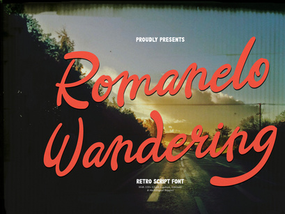Romanelo Wandering | Retro Script Font