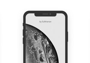 iPhone XS Super Flat Mockup