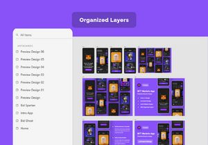 NFT Market Mobile App UI Kits