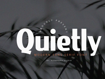 Quietly - Sans Serif Font preview picture