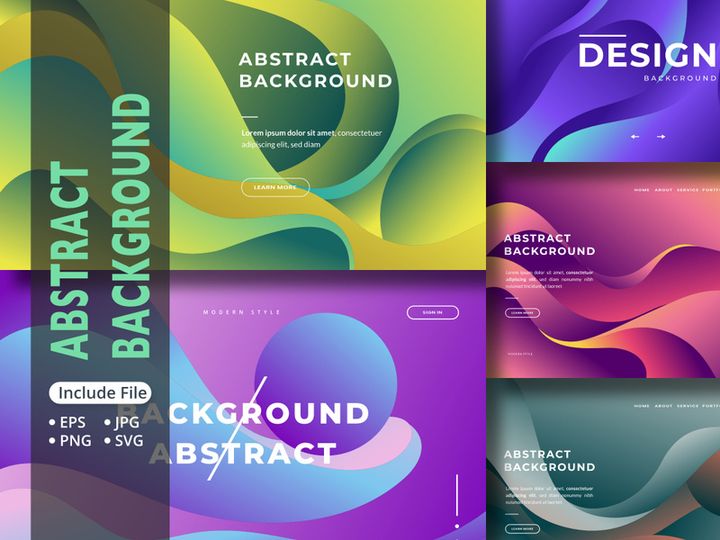 Fluid gradient background