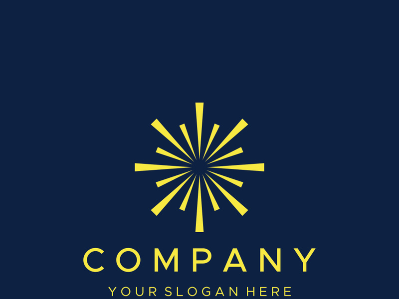 Colorful fireworks splash abstract logo design