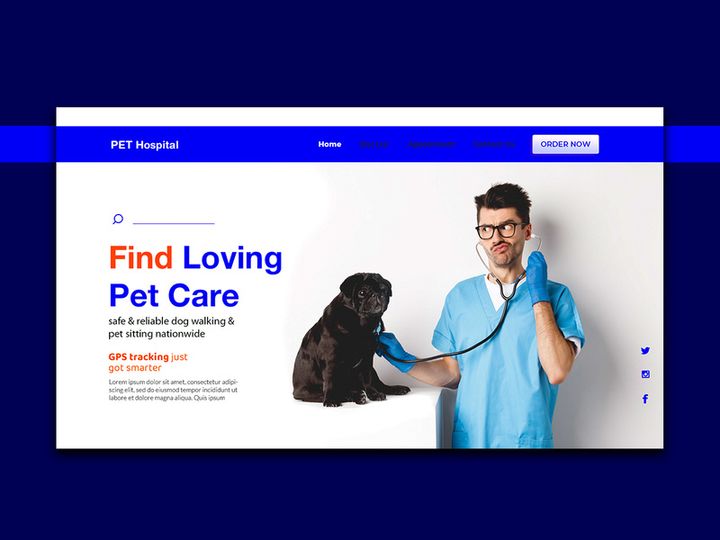 Pet Hospital Landing Page