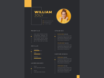 CV Resume template preview picture