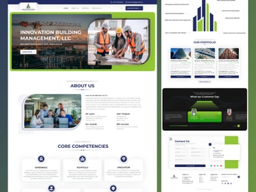 Construction - Building innovation Landing Page UI kit preview picture