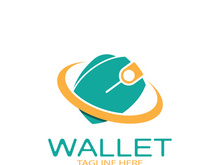 e wallet logo design illustration icon with a simple modern concept, for electronic wallets, digital money storage applications, digital savings, digital money transactions,vector