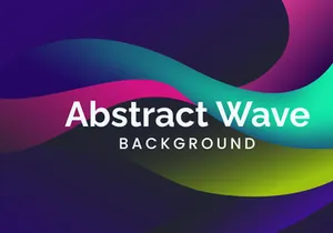 Colorful Gradient Background Wave