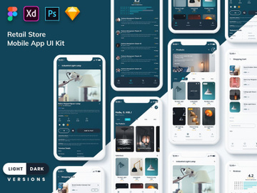Retail Store Mobile App UI Kit (Light & Dark) preview picture